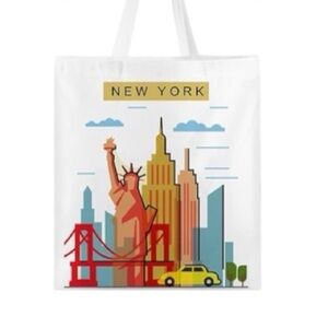 New York City Skyline Tote Bag (Filled With Souvenirs And More ) New